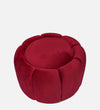 Modern Tulip Fabric Ottoman in Red Colour
