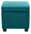 Modern Solid Wood Ottoman Sea Green