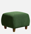 Modern Solid Wood Ottoman in Avocado Green Colour