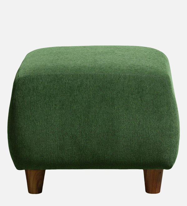 Modern Solid Wood Ottoman in Avocado Green Colour