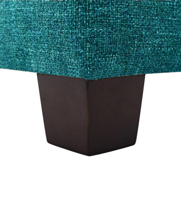 Modern Solid Wood Ottoman Sea Green