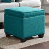 Modern Solid Wood Ottoman Sea Green