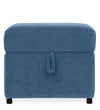 Modern Fabric Ottoman in Twilight Blue Colour