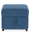 Modern Fabric Ottoman in Twilight Blue Colour