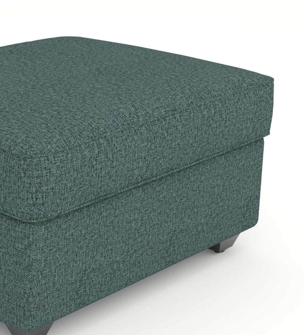 Modern Fabric Ottoman in Pastel Blue Colour