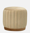 Modern Fabric Ottoman in Beige Colour