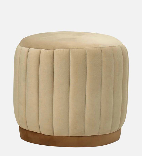 Modern Fabric Ottoman in Beige Colour