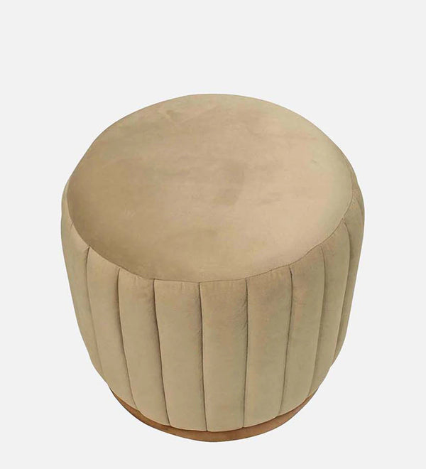 Modern Fabric Ottoman in Beige Colour