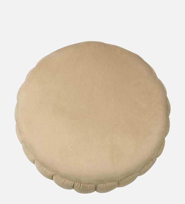 Modern Fabric Ottoman in Beige Colour