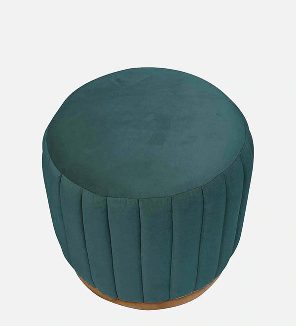 Modern Fabric Ottoman in Green Colour