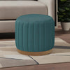 Modern Fabric Ottoman in Green Colour