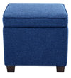 Modern Solid Wood Ottoman Royal Blue