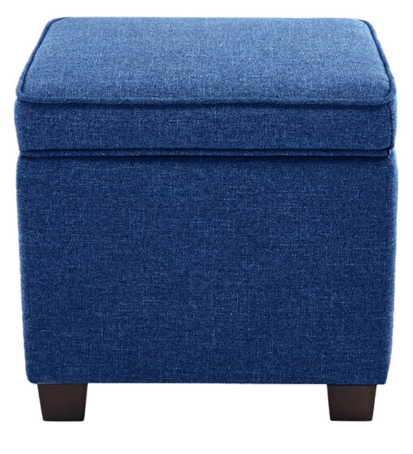 Modern Solid Wood Ottoman Royal Blue