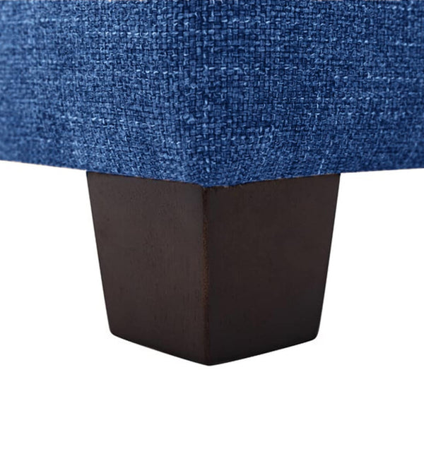 Modern Solid Wood Ottoman Royal Blue