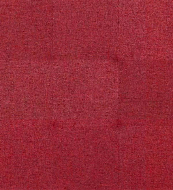 Modern Solid Wood Ottoman in Blood Maroon Colour