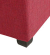 Modern Solid Wood Ottoman in Blood Maroon Colour
