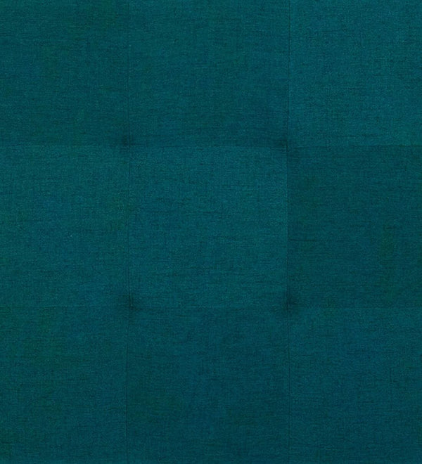 Modern Solid Wood Ottoman in Sea Green Colour