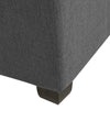 Modern Solid Wood Ottoman in Grey Colour