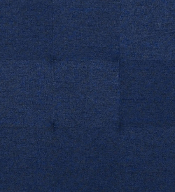 Modern Solid Wood Ottoman in Royal Blue