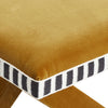 Calla Designer Velvet Ottoman