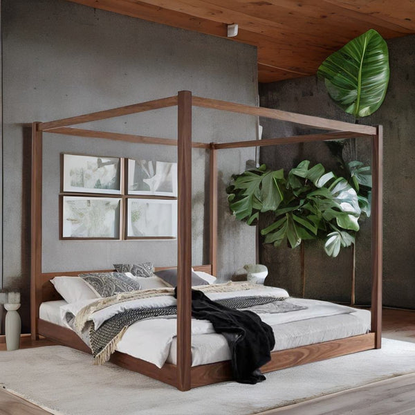 Classic Solid Sheesham Wood Poster Bed