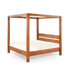 Berlin Solid Wood Poster Bed In Honey Finish
