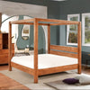 Berlin Solid Wood Poster Bed In Honey Finish