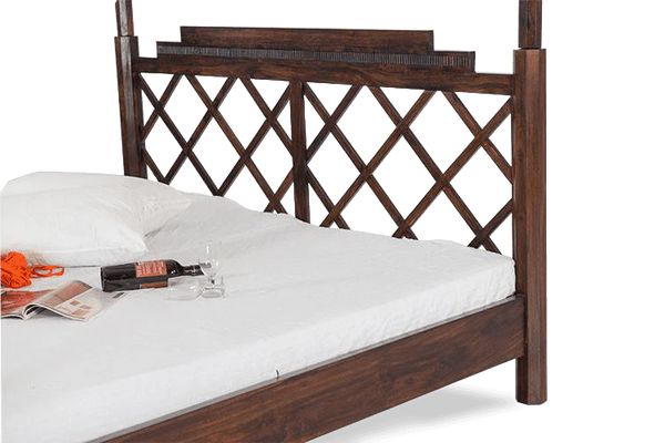 Traditional Sheesham Wood Poster Bed