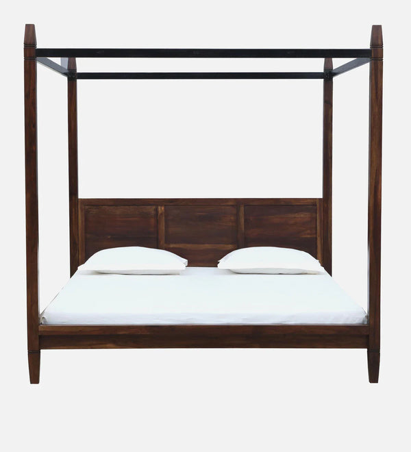Rao Sheesham Wood Poster Bed In Provincial Teak Finish