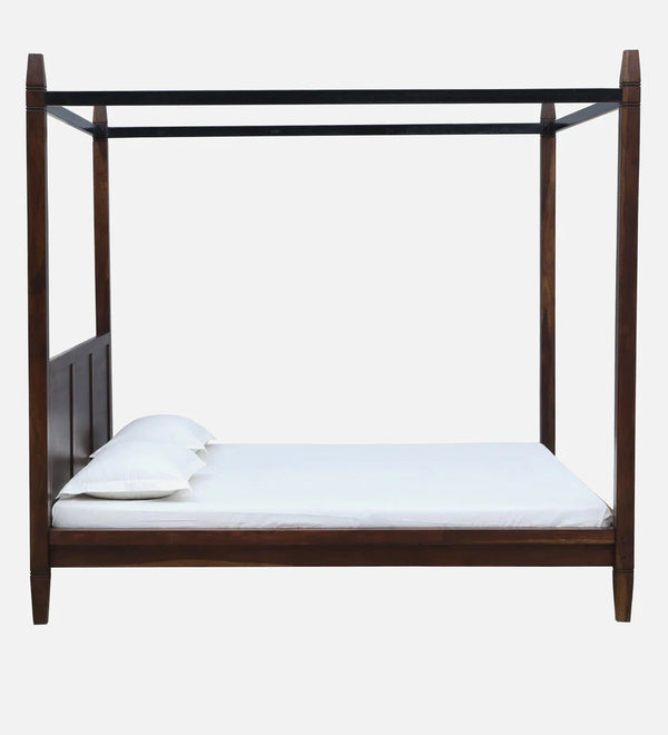 Rao Sheesham Wood Poster Bed In Provincial Teak Finish