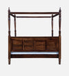 Royal Sheesham Wood Poster Bed In Provincial Teak Finish