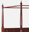 Rao Traditional Sheesham Wood Poster Bed In Honey Oak Finish