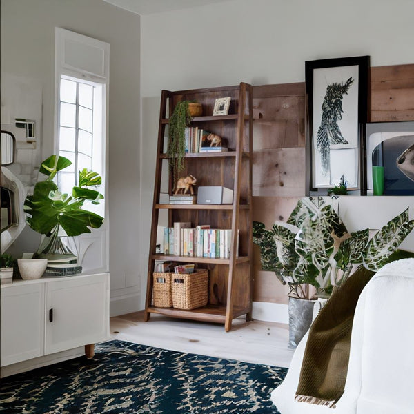 Classsy Sheesham Wood Ladder bookshelf