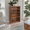 Contemporary Classy Walnut Bookshelf - Honey