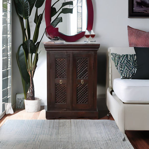 Classic Sheesham Rajasthani Wood Cabinet