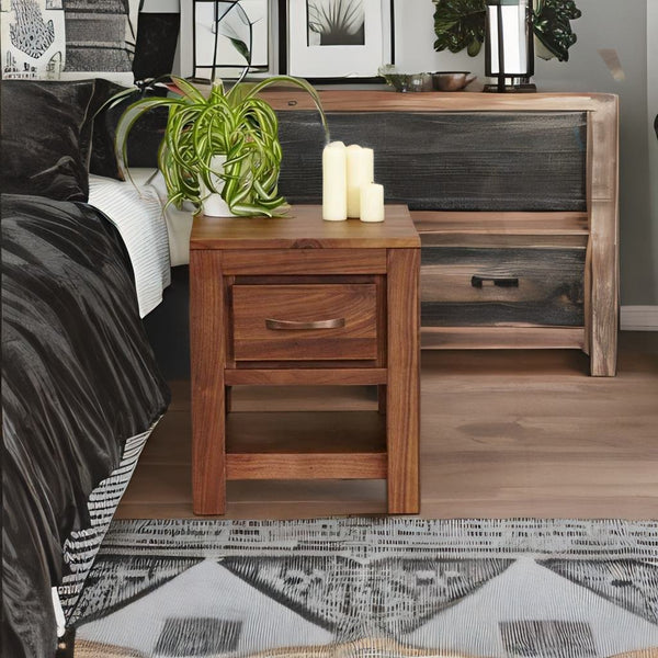 1 drawer bedside table