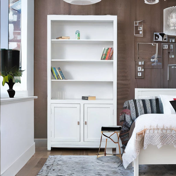 ModernMango Wood Honey Bookcase