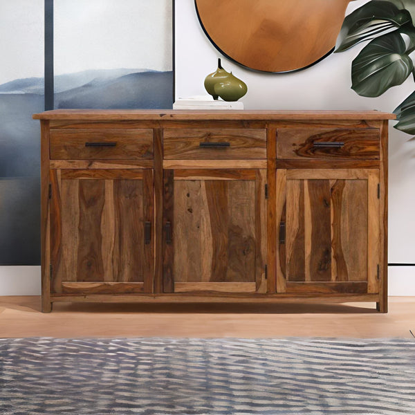 sheesham wood sideboard, wooden sideboard