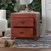 Modern Hollis Solid Mango Wood Nightstand Bedside Table