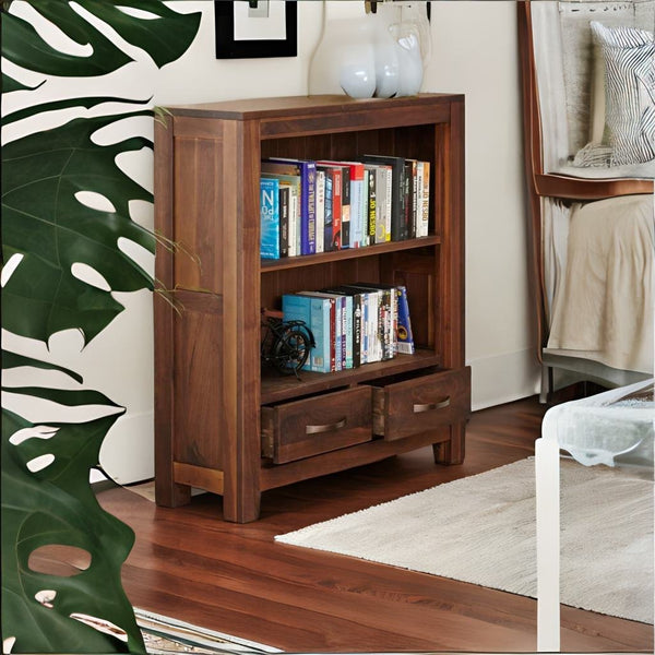Modern Marwar Classsy Sheesham Wood Walnut Bookcase