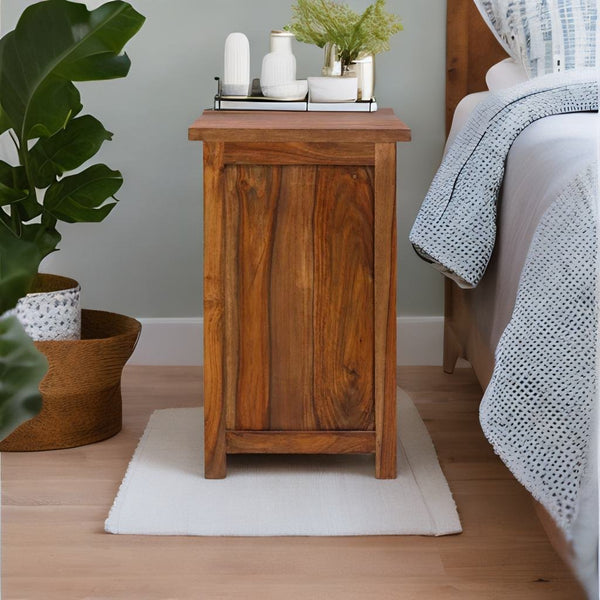 Classic Premium Solid Sheesham Wood With 1 Drawer Bedside Table