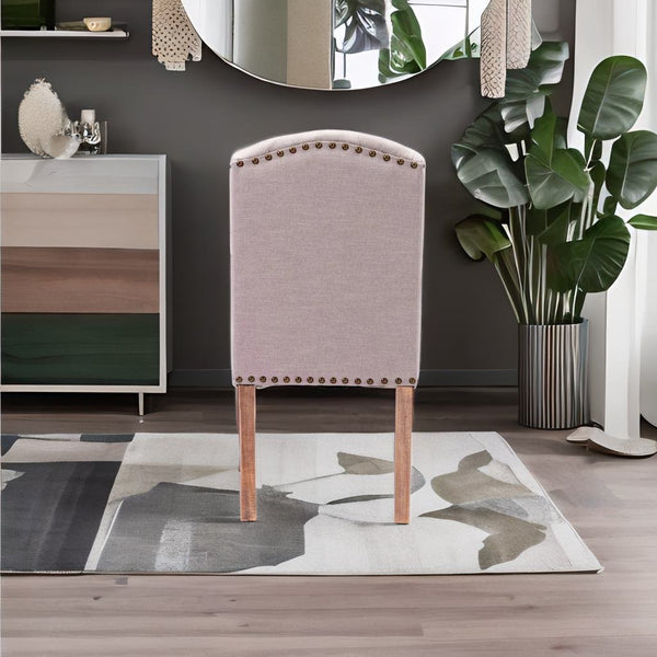 Modern Rajasthani Stylish Solid Sheesham Wood and Fabric Dining Chair