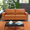 Florence Modern Two Seater Leatherette Sofa