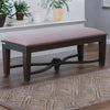 Classic Sheesham Wood Bench In Dark Mahogany Finish