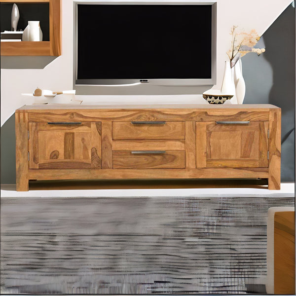 Classic Sheesham Wood T.V. Unit