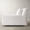 Modern 3 Seater Fabric Sofa - White Finish