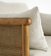 Sydney Rattan Armchair Linen Flax