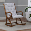 Modern Solid Wood Rocking Chair in Natural Finish