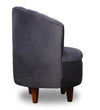 Modern Fabric Grey Color Barrel Chair