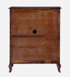 Solid Wood Shoe Rack Cabinet In Provincial Teak Finish
